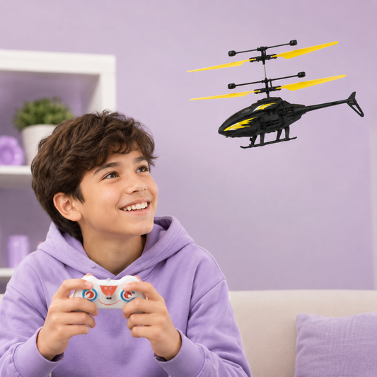 RC Helicopter with Dual Rotor IR Remote Controlled Drone for Kids