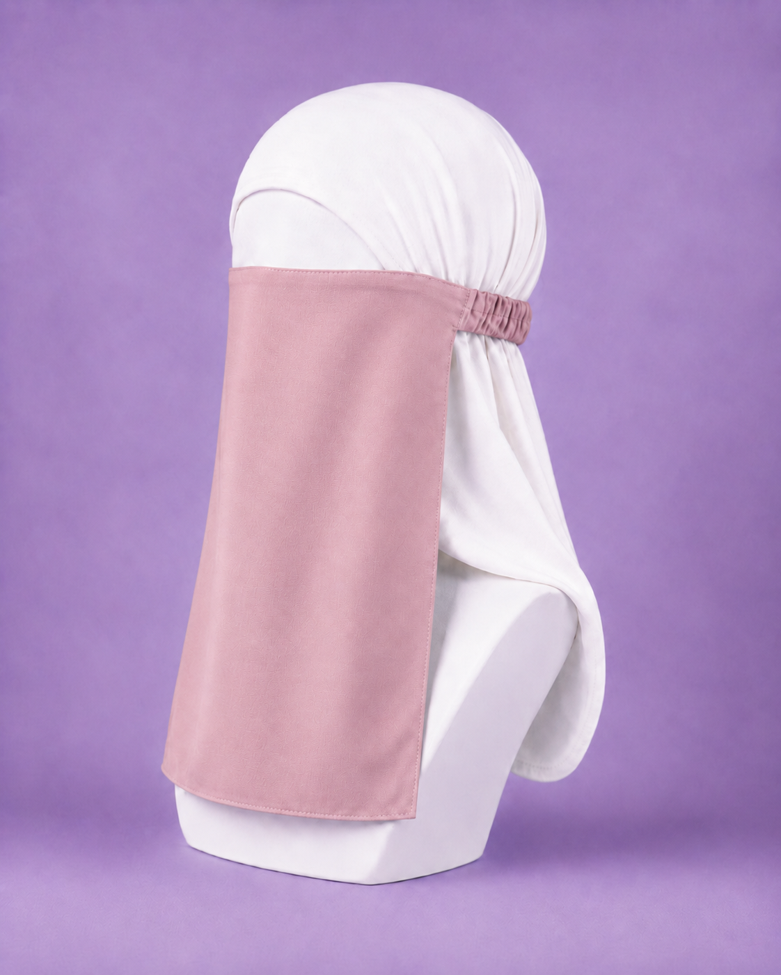 Pink Niqabi Elegant Breathable Modest Face Veil for Women