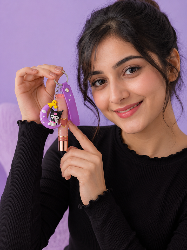 Lip Tint Keychain  Cute Glossy Tint with Stylish Keyring
