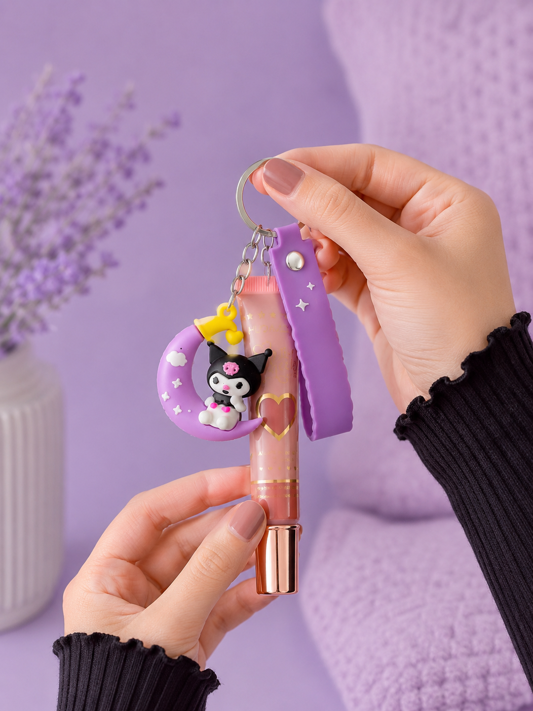 Lip Tint Keychain  Cute Glossy Tint with Stylish Keyring