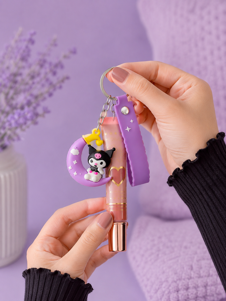 Lip Tint Keychain  Cute Glossy Tint with Stylish Keyring