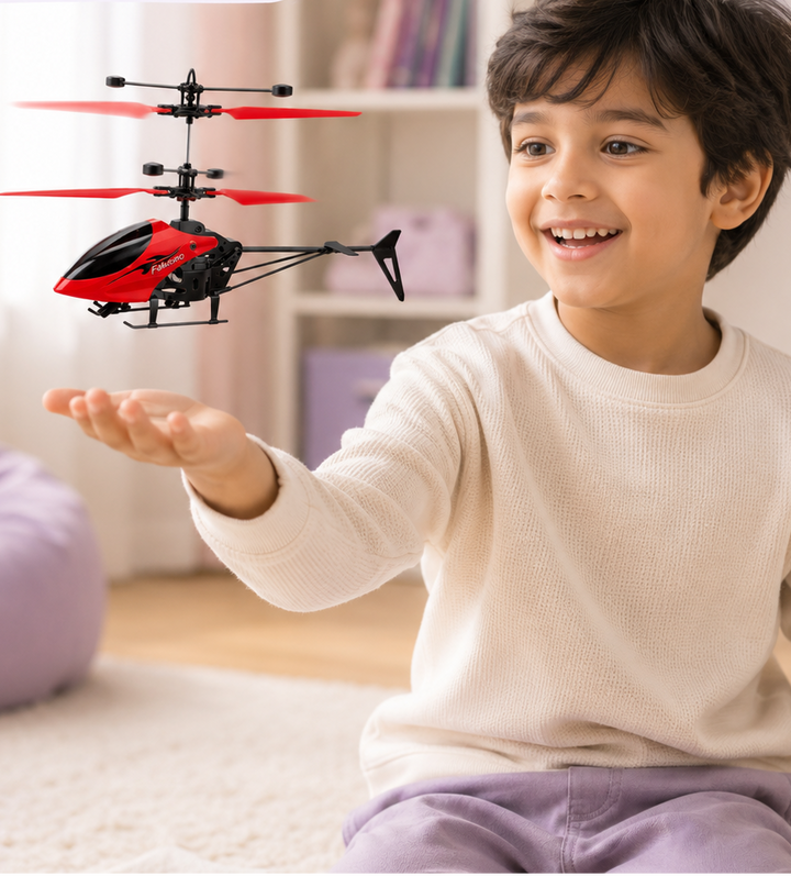 Flying Helicopter Toy USB Rechargeable Hand Sensor Aircraft for Kids &amp; Teens