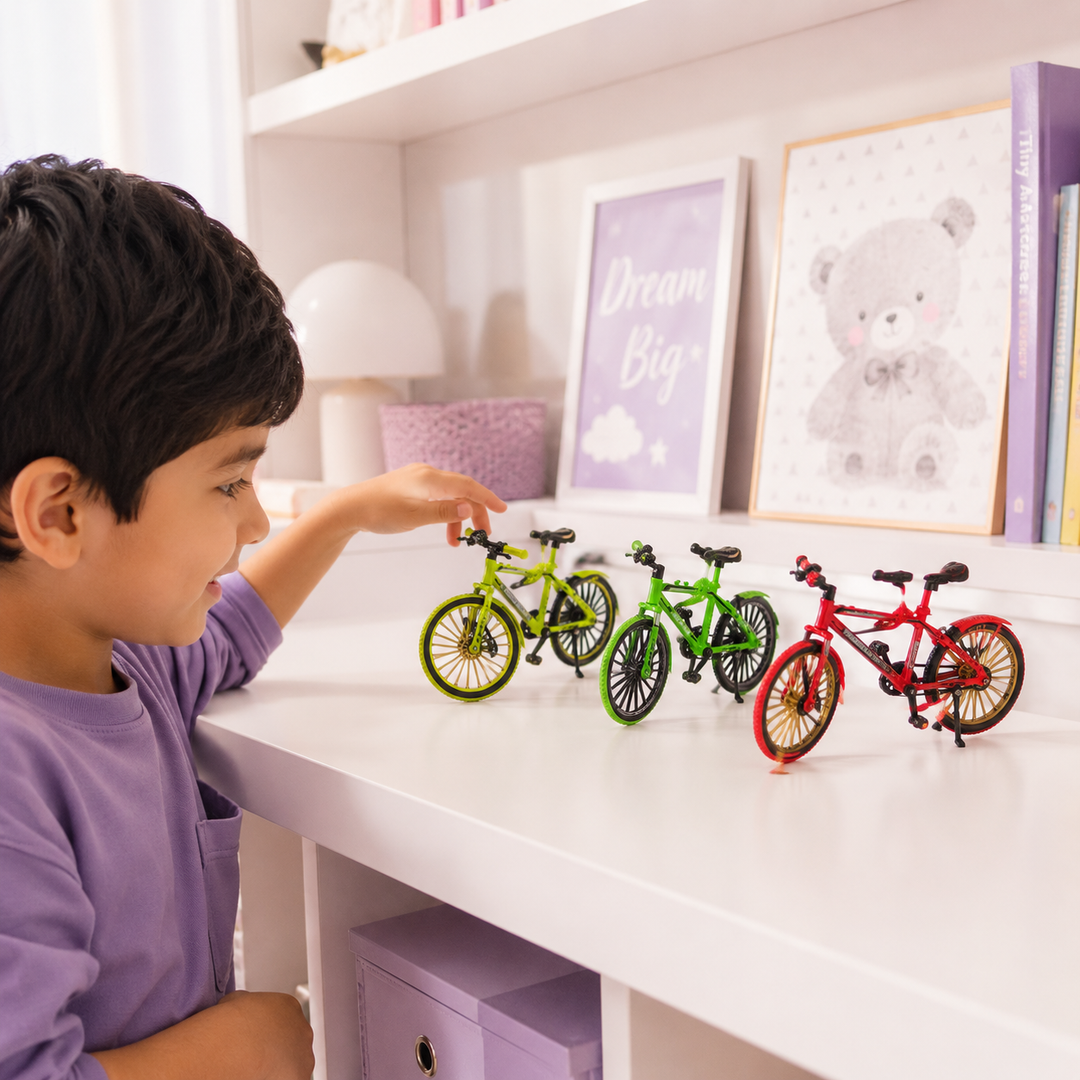 Mini Bicycle Model Toy  Realistic Alloy Bicycle with Stand