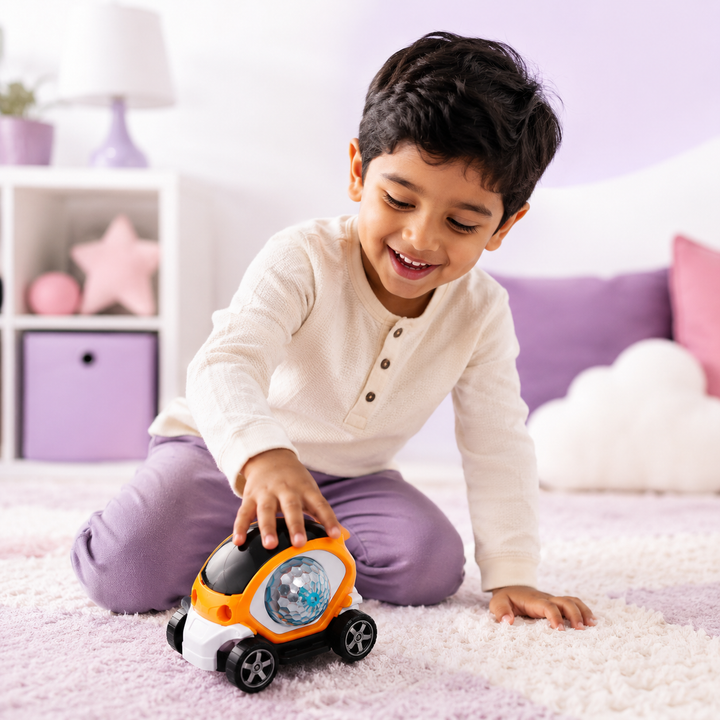 Future  Light-Up Bump &amp; Go Toy Car with Music &amp; Crystal Ball