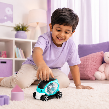 Future  Light-Up Bump & Go Toy Car with Music & Crystal Ball