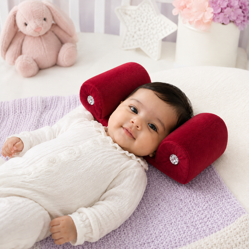 Wood based Soft Velvet Baby Head Support Pillow