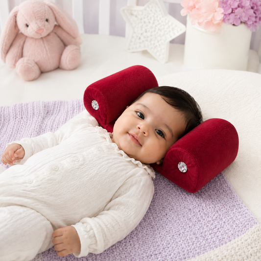 Wood based Soft Velvet Baby Head Support Pillow