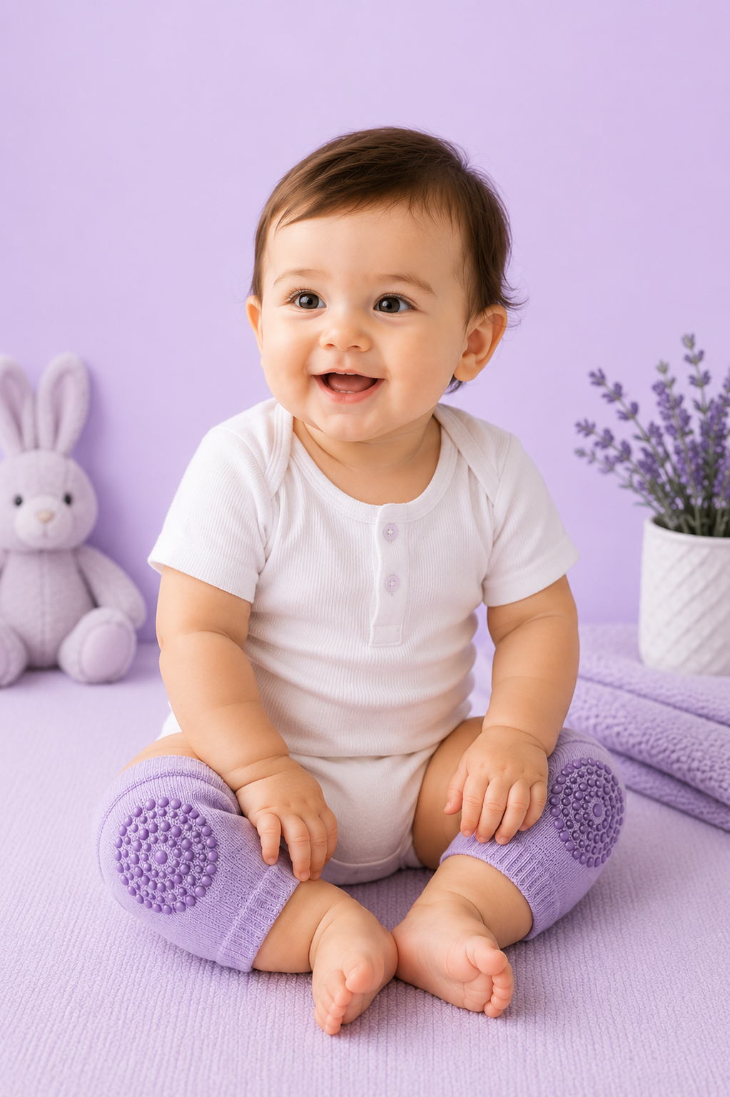 Baby Knee Protector Pads Soft Anti-Slip Crawling Knee Pads for Babies