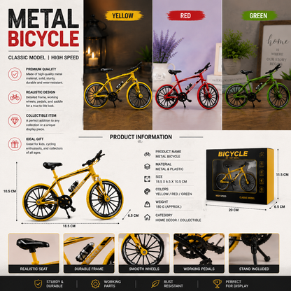 Metal Bicycle Showpiece for Home Decor