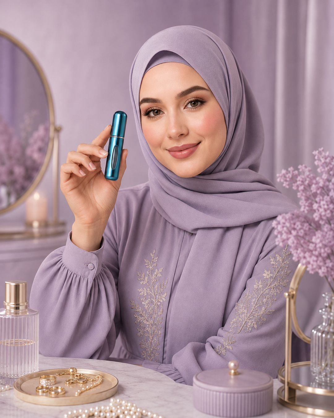 Portable Refillable Perfume Atomizer Metal Spray Bottle