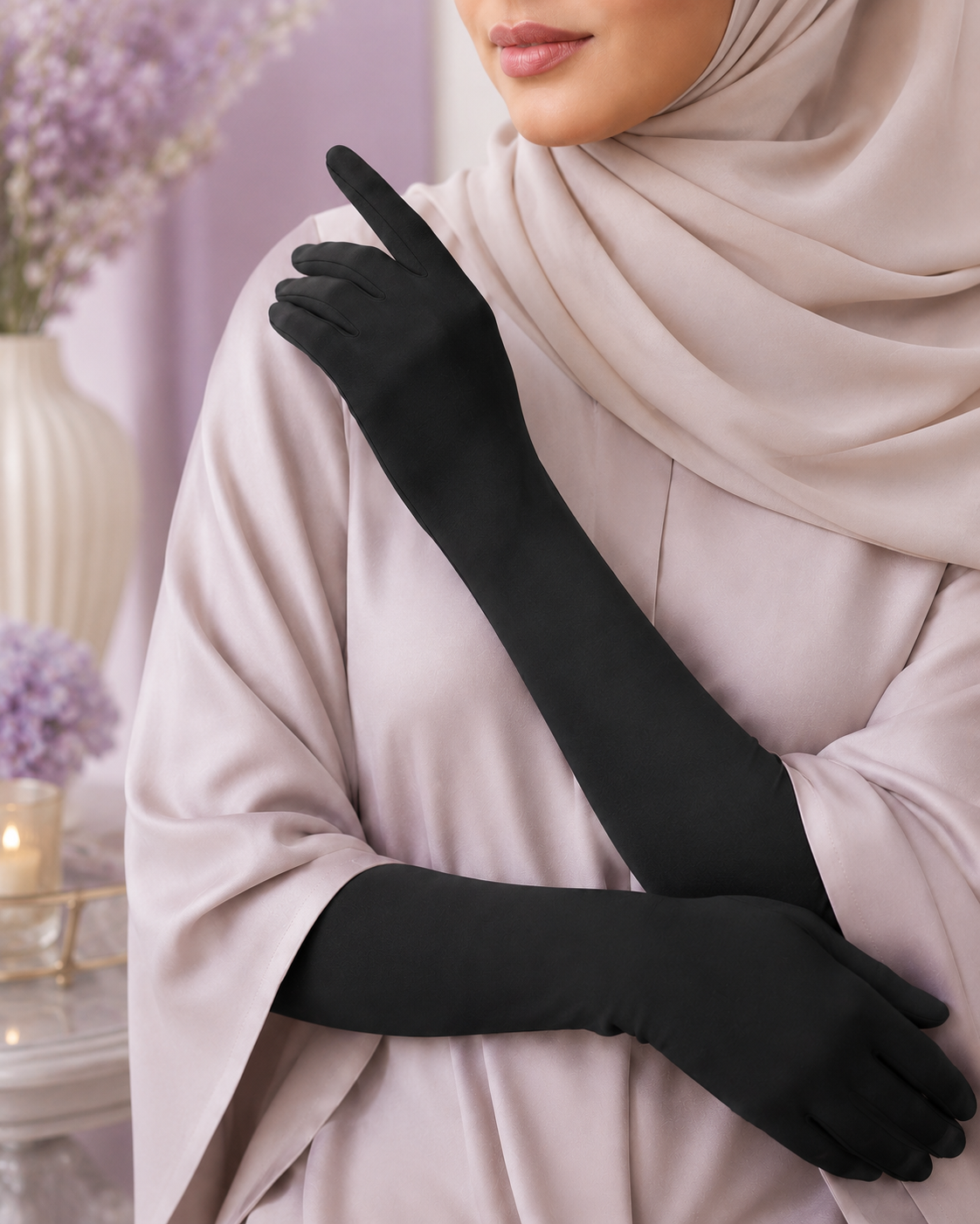 Modesty Full Arm Gloves for Hijab & Abaya