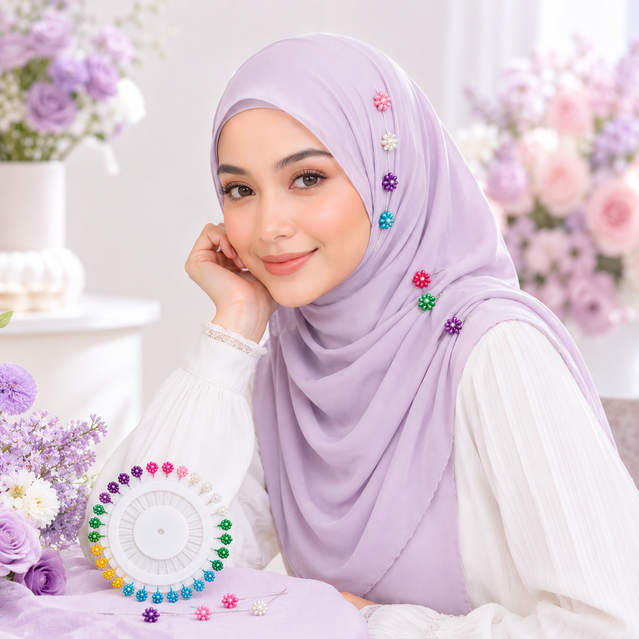 Hijab Pins Wheel Set for Women