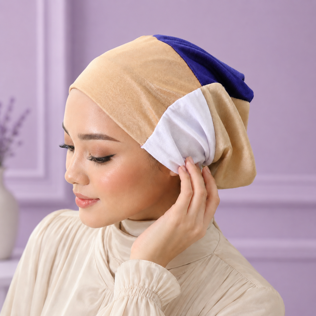 4 in 1 Hijab Cap Set for Women  Cotton Net &amp; Multi-Style Undercap for Modest Wear