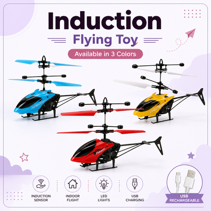 Flying Helicopter Toy USB Rechargeable Hand Sensor Aircraft for Kids & Teens