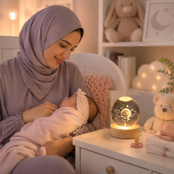 3D Crystal Ball Baby Night Light