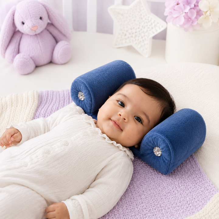 Wood based Soft Velvet Baby Head Support Pillow