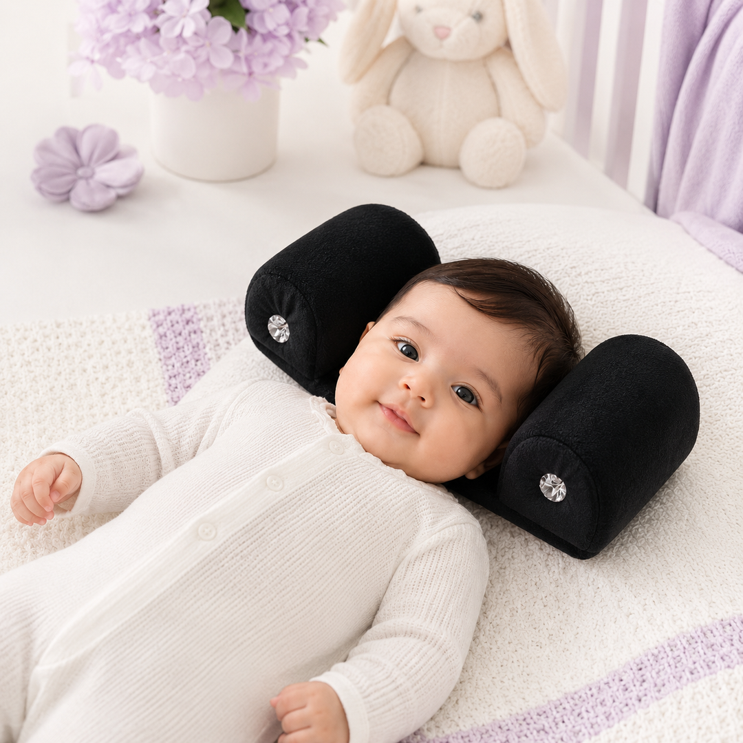 Wood based Soft Velvet Baby Head Support Pillow