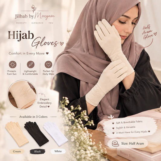 Modesty Full Arm Gloves for Hijab & Abaya